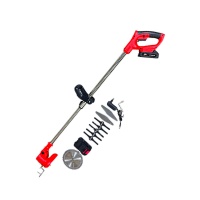 Триммер садовый аккумуляторный, 2 аккумулятора Li-ion 48v, диск+ножи